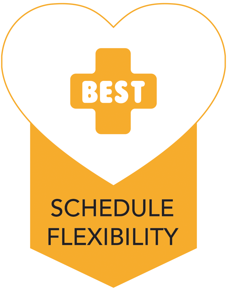 Best Schedule Flexibility